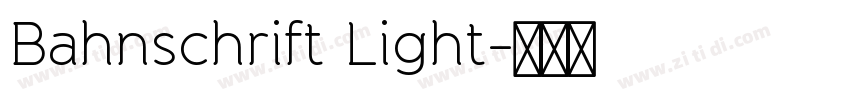 Bahnschrift Light字体转换